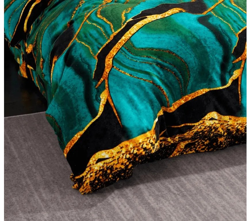 Mikroplüss ágyneműhuzat TARELI türkiz Ágyneműhuzat mérete: 70 x 80 cm | 140 x 200 cm