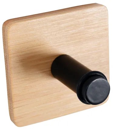 BISK Erga Plain, négyzet alakú 1 horog törölközőhöz, fekete-barna, ERG-08052