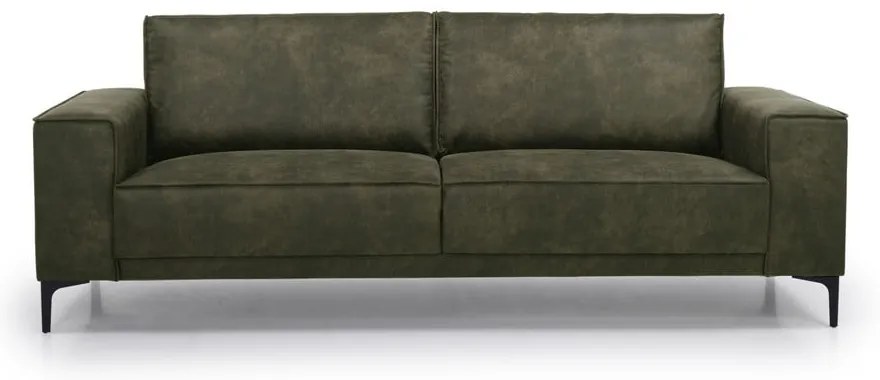 Zöld bőrutánzat kanapé 224 cm Copenhagen – Scandic