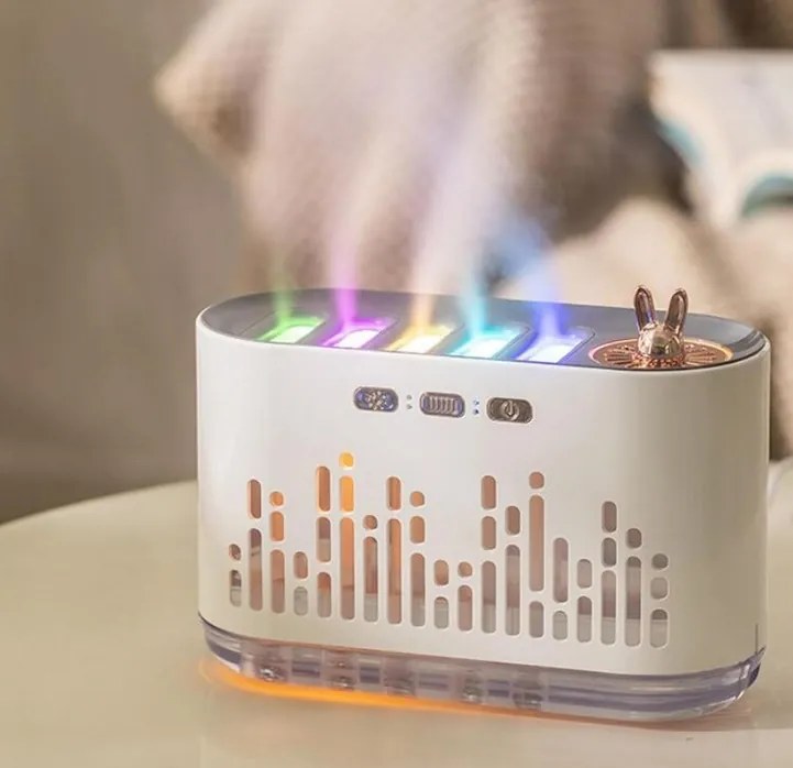 Aromaterápiás diffúzor illóolajokhoz RGB világítással - LA-0649-2 - 700 ml - narancs