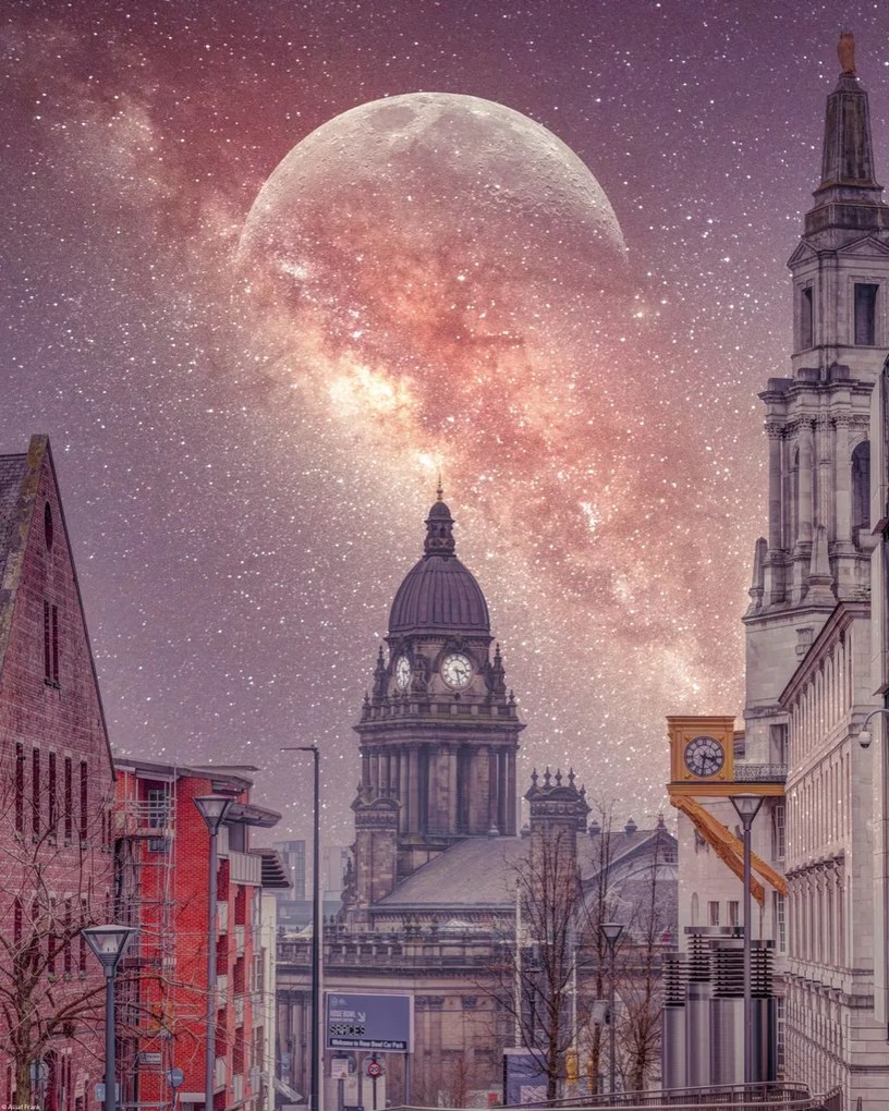 Poszter 40x50cm Csillagos éj, Assaf Frank