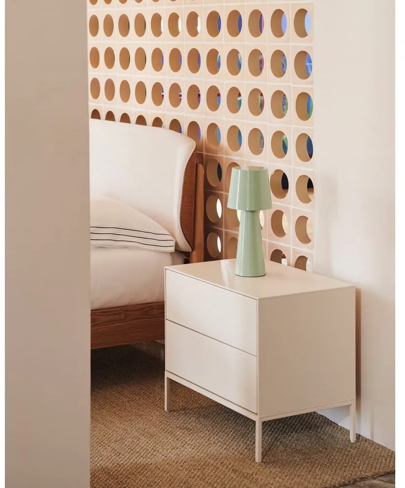 Fehér éjjeliszekrény Vedrana – Kave Home