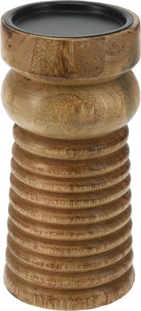 Arlo fa gyertyatartó mangófa, barna, magasság 20 cm, közepes