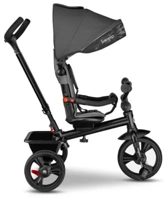 Lionelo - HAARI gyermek tricikli, szürke/fekete