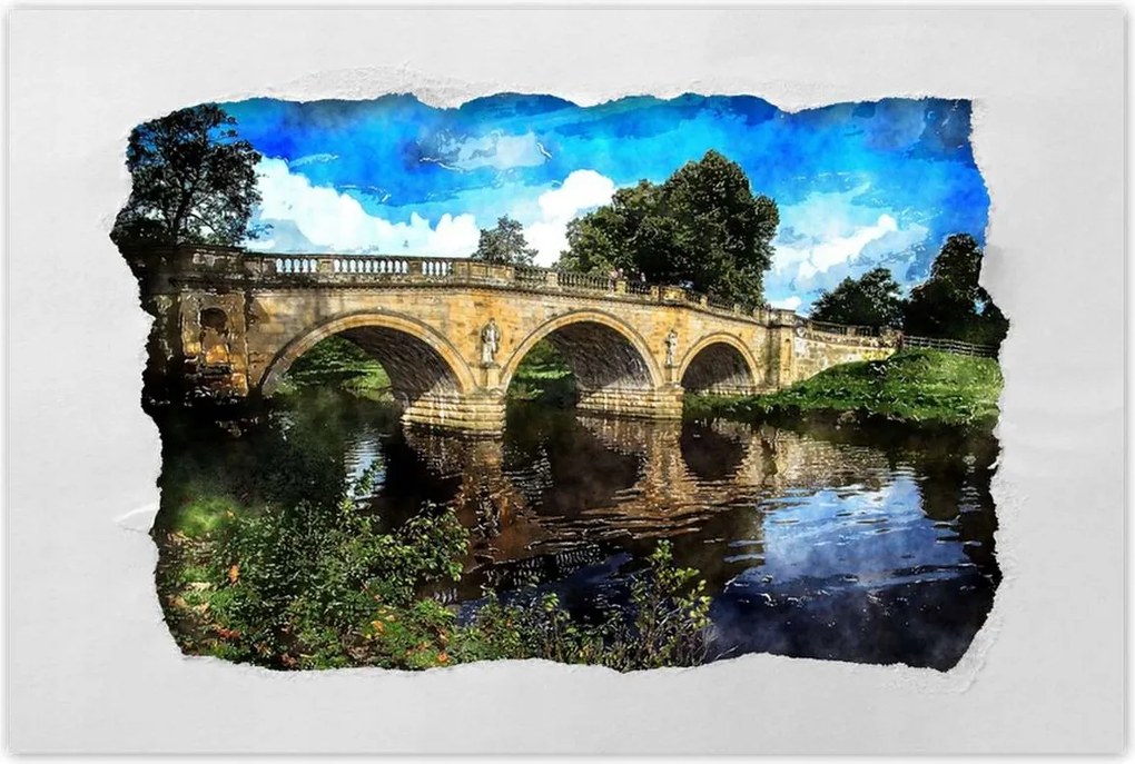 Poszterek 120x80 Híd Tájkép Híd