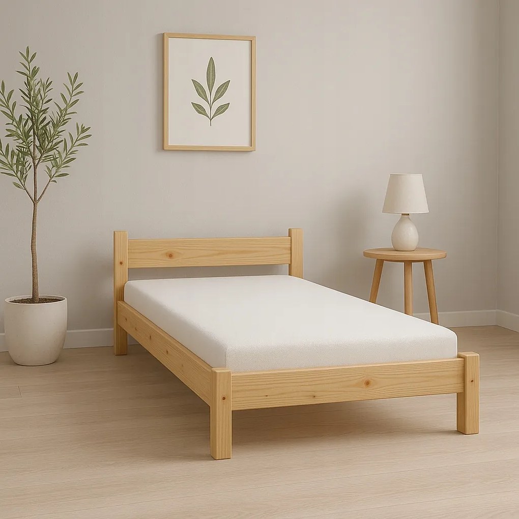 Ifjúsági ágy 100x200 Forest váz Fa Skandináv Tömör