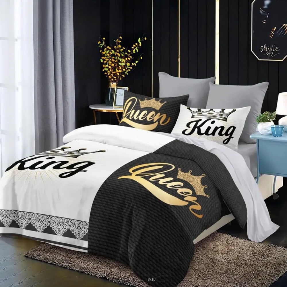 Pamut ágynemű Homa KING and QUEEN LUXURY 7 részes 140X200 cm