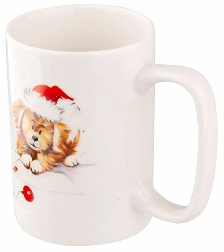 Altom Xmas Dog D porcelán bögre , 300 ml