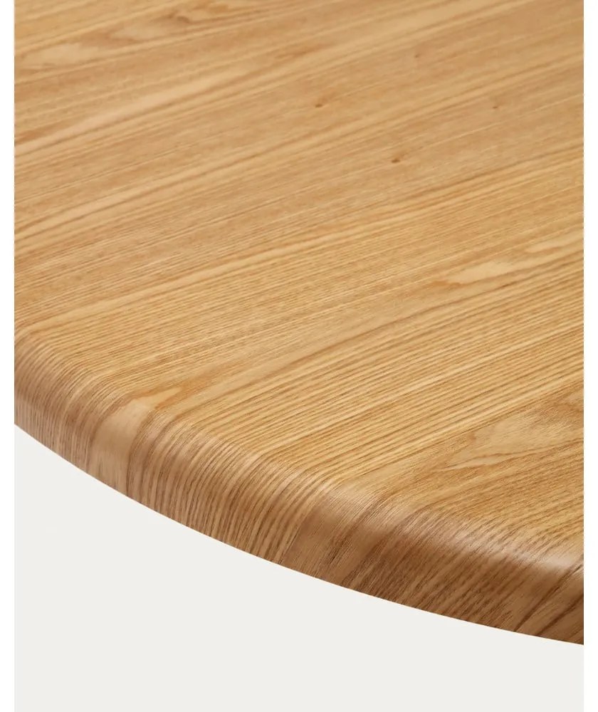 Étkezőasztal kőrisfa dekorral 105x220 cm Mailen – Kave Home