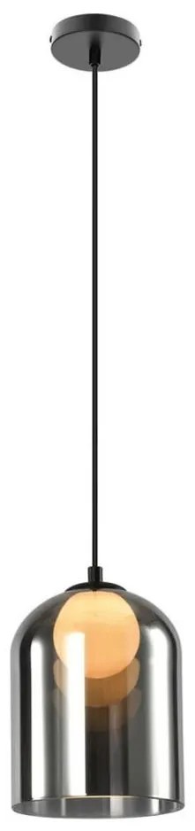 KLEA kábelcsillár 1xG9/15W/230V füstszínű fekete