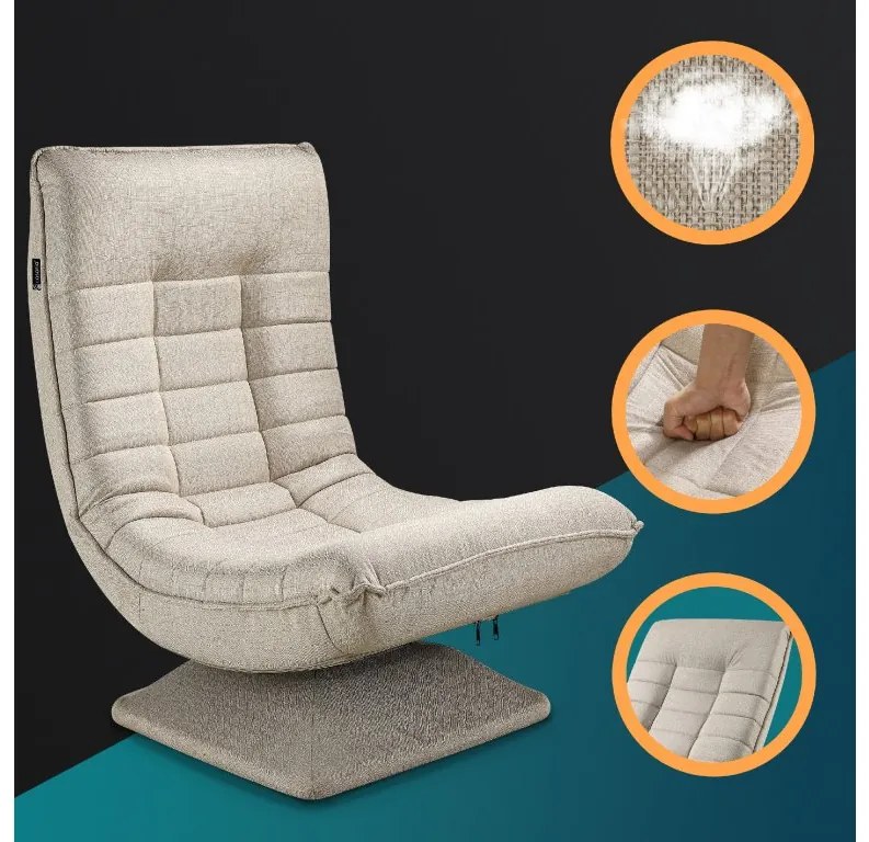 Casaria® Relaxációs szék - krém