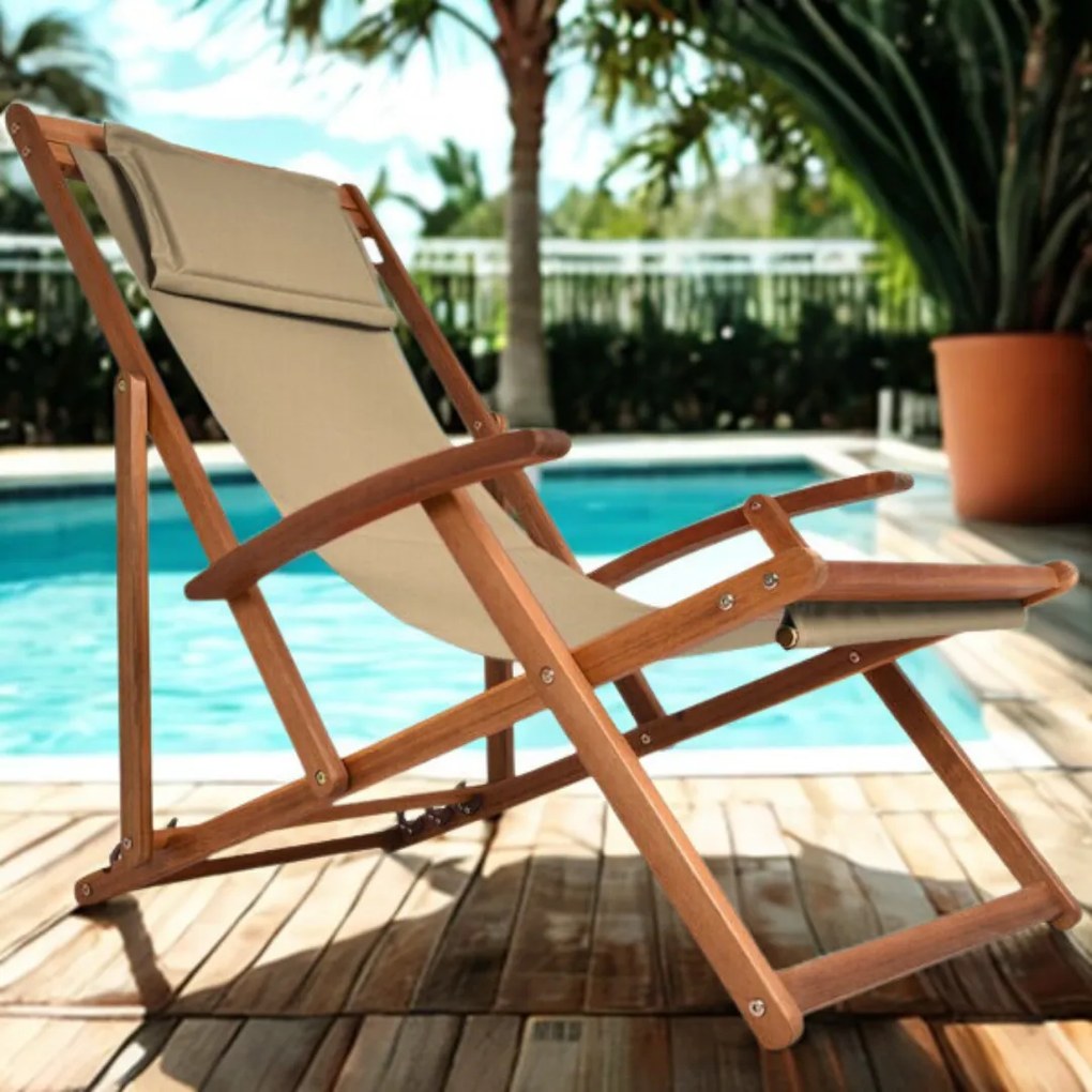 SIENA kerti nyugágy, 65x87x102cm, bézs Jurhan