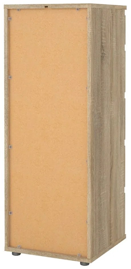 Natúr színű magas komód tölgyfa dekorral 40x107 cm Nova – Tvilum