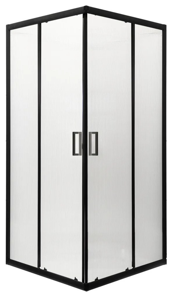 Soho Square Black 90 szögletes zuhanykabin zuhanytálca nélkül