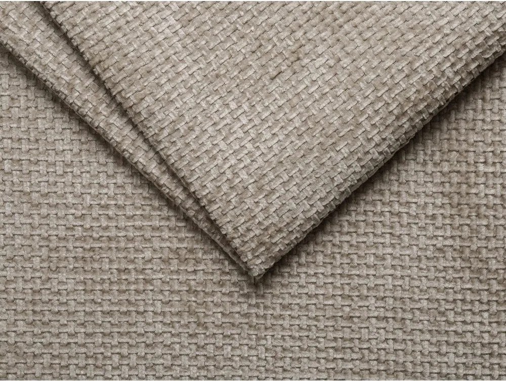 Bézs kárpitozott franciaágy ágytámla nélkül 200x200 cm Whale – Micadoni