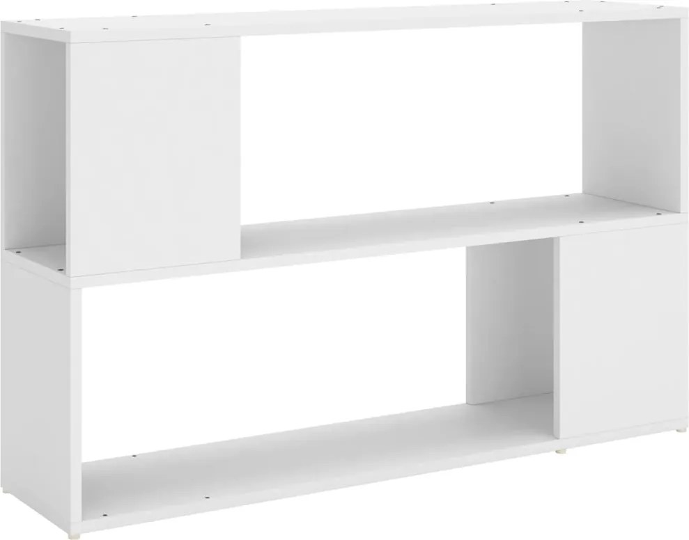 vidaXL fehér szerelt fa könyvszekrény 100 x 24 x 63 cm