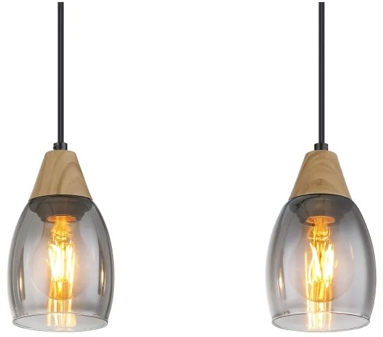 Globo 15706-3H - Csillár zsinóron REID 3xE27/15W/230V