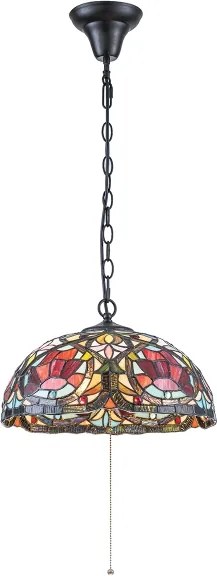 Quoizel QZ-LARISSA-P - Tiffany LARISSA láncos csillár 3xE27/60W/230V