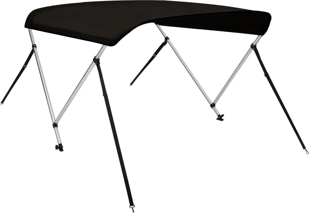 vidaXL fekete kétágú bimini tető 150 x 120 x 110 cm