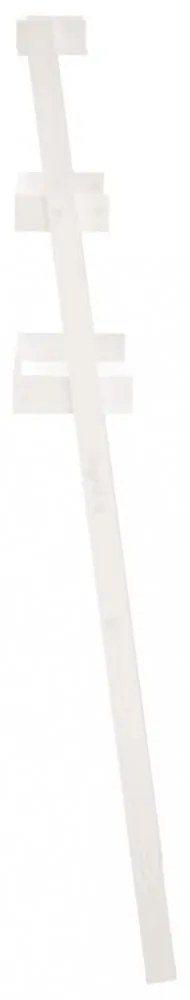 fehér tömör fenyőfa fürdőszoba állvány 63,5x32x179 cm