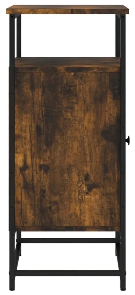 füstös tölgy színű szerelt fa tálalószekrény 60 x 35 x 80 cm