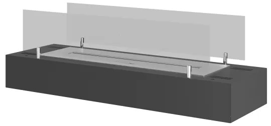 InFire - BIO kandalló 8x60 cm 3kW fekete