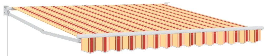 Kézi Behúzható Napellenző Sárga és Narancs 300x250 cm