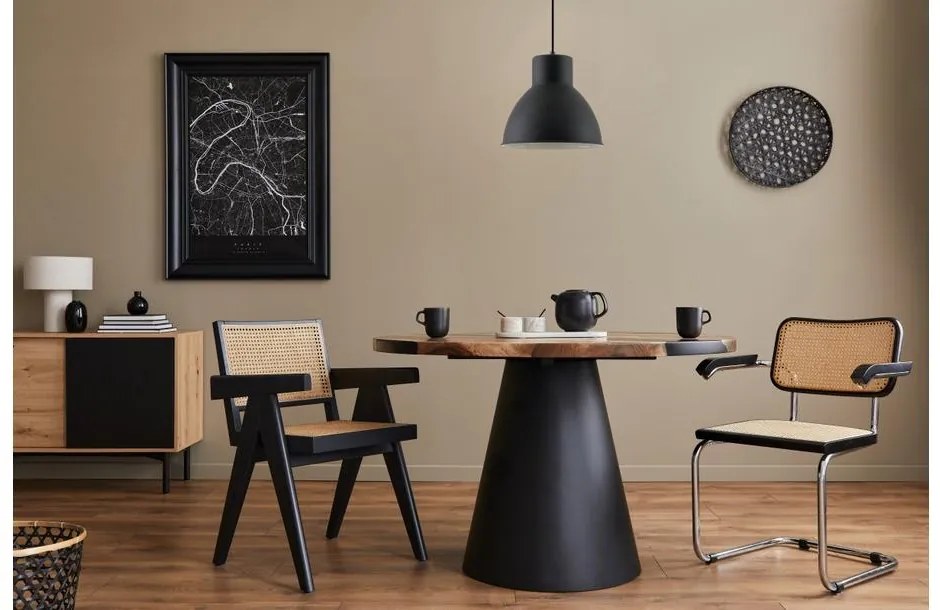 Lámpa Mennyezeti lámpatest DANTE, 2119, AC220-240V, 50/60Hz, 1*E27, max.40W, IP20, átmérő 27,5cm, egyes, fekete