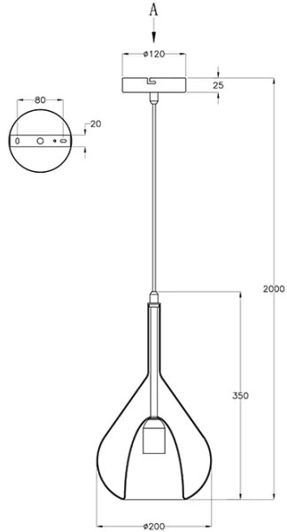 Fabas Luce 3481-40-125 - Csillár zsinóron LILA 1xE27/40W/230V arany