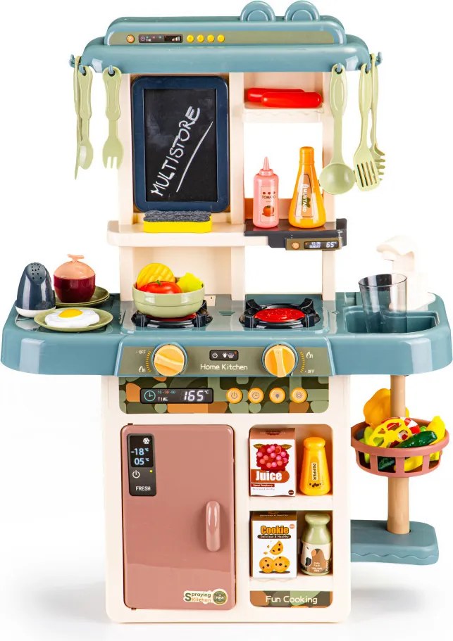 Gyerek játékkonyha hang- és fényhatásokkal, 46 részes készlet