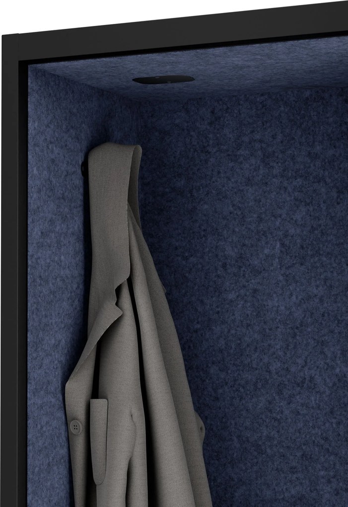 Sally 600mm korpus Czarny - siedzisko Granatowy