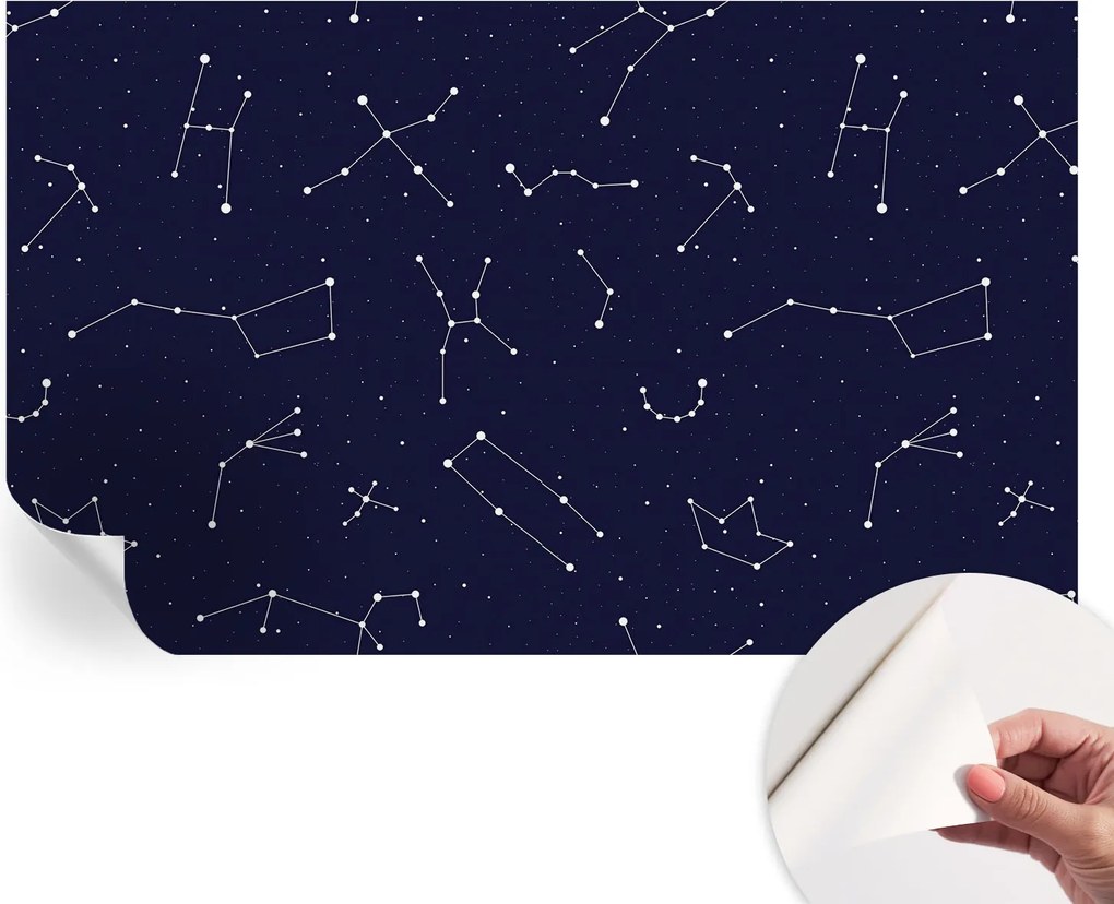 Öntapadós Dekoratív Fotótapéta Hálószobába Astro Sky 416x254 cm