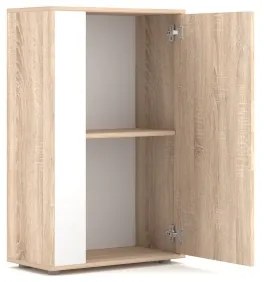 Nappali szekrénysor BRICK sonoma tölgy/fehér