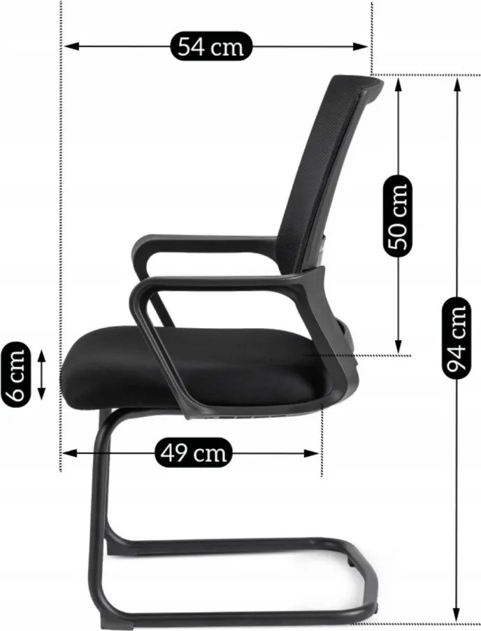 Krzesło TAMMY Czarne