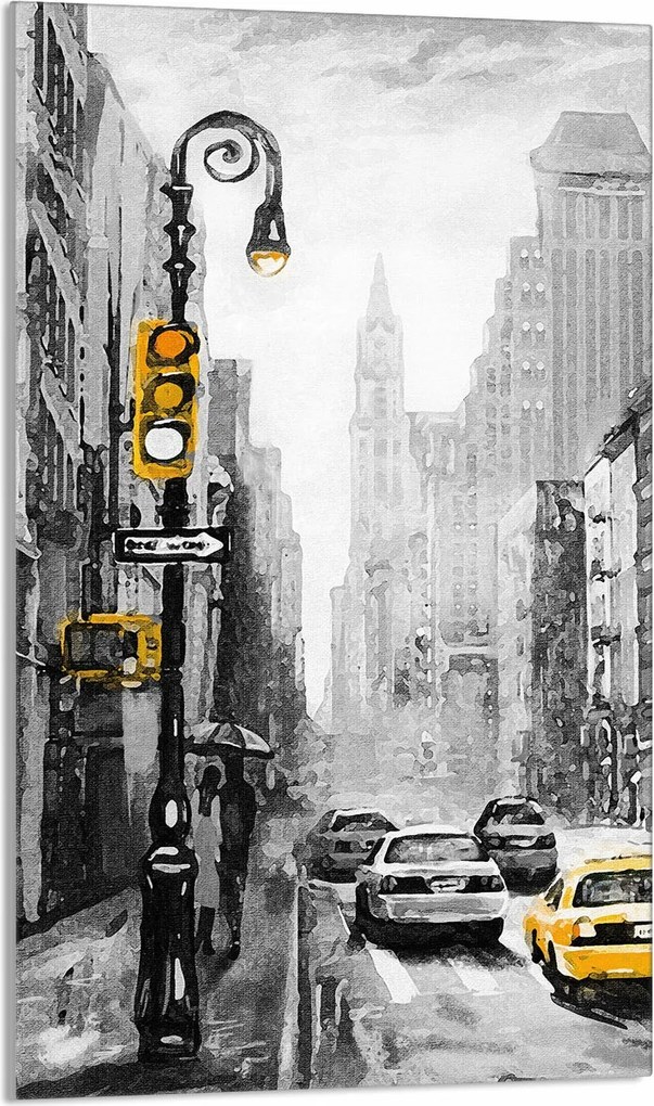 Üveg Vágódeszka 30x52 Város a Konyhában