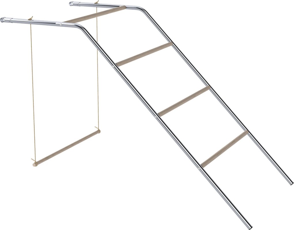 PawHut fából készült tyúk játékpark ülőfákkal, állítható hintával és játszókerettel 4–6 tyúknak, ezüst | Aosom