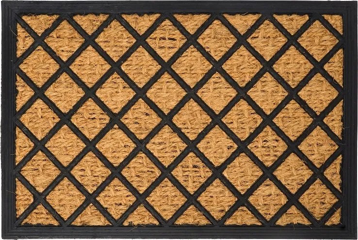 Lábtörlő cipőhöz 40x60 kókusz gumi Tartan rács