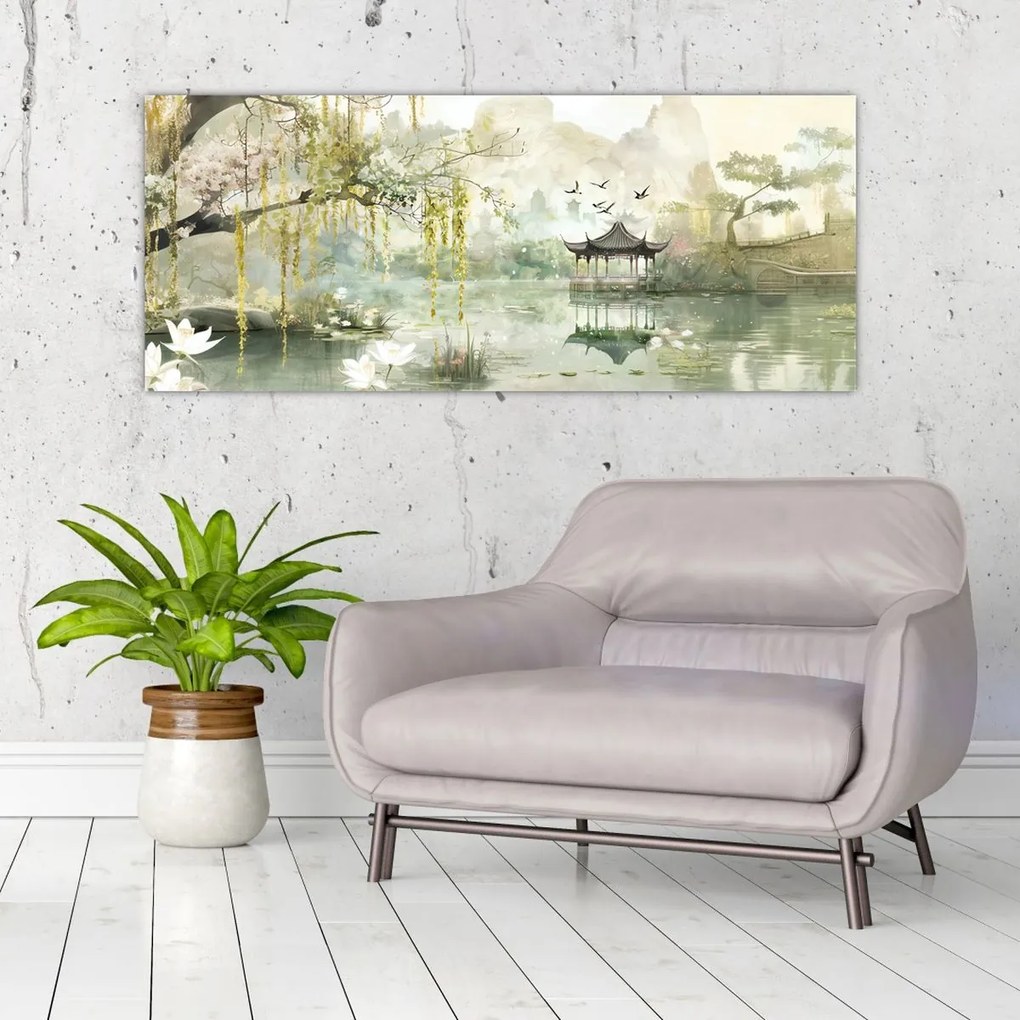 Kép - Kínai tó (120x50 cm)