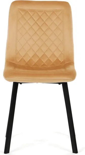 Étkezőszék, sárga, bársony szövet, DCL-973 YEL4