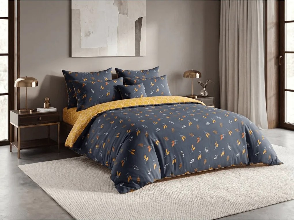 Mikroszálas ágyneműhuzat VELIORA kék Ágyneműhuzat mérete: 70 x 90 cm | 140 x 220 cm