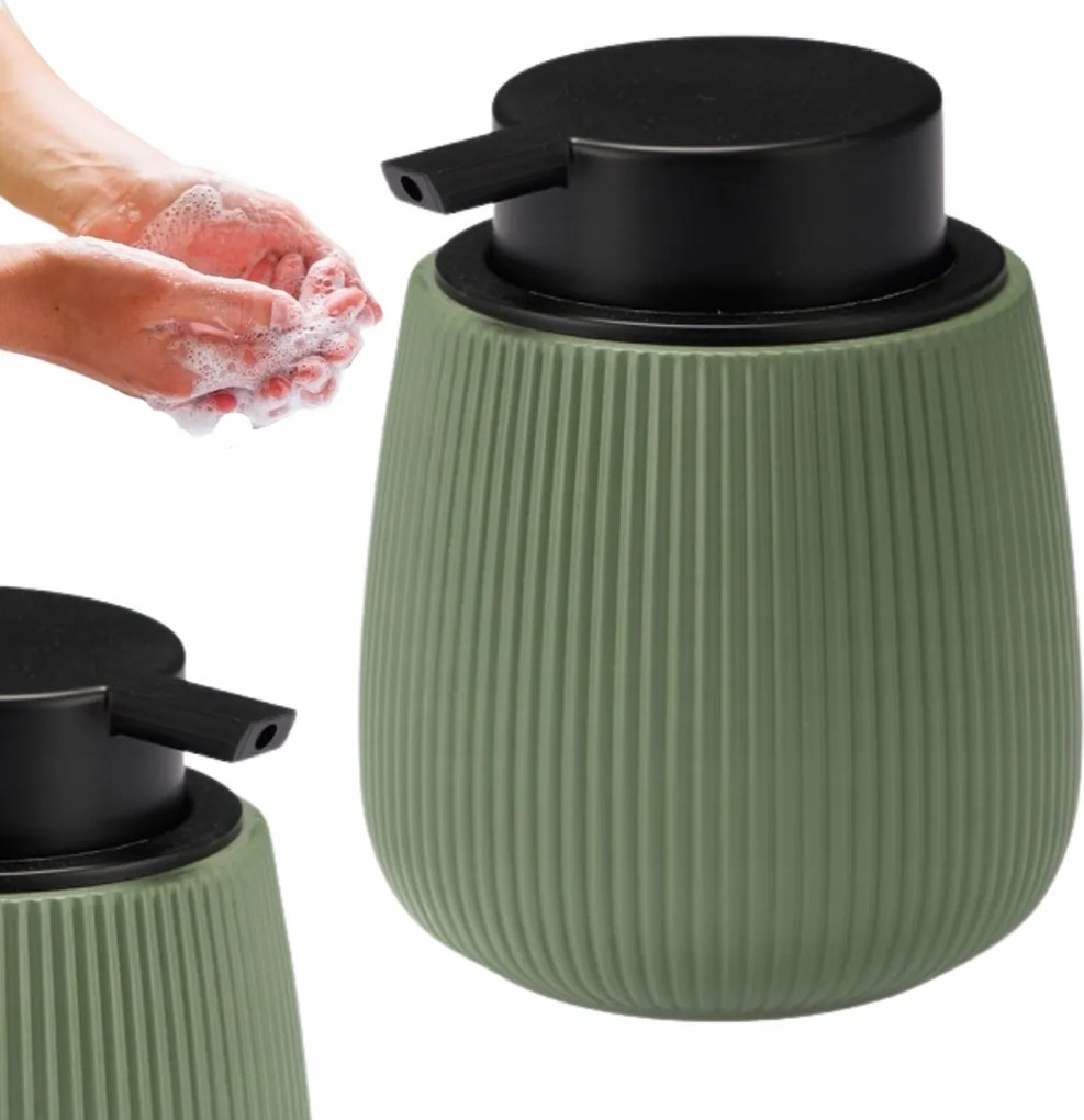 Szappan Adagoló Zöld Konyha Fürdőszoba Boho Szappantartó Pumpás Loft