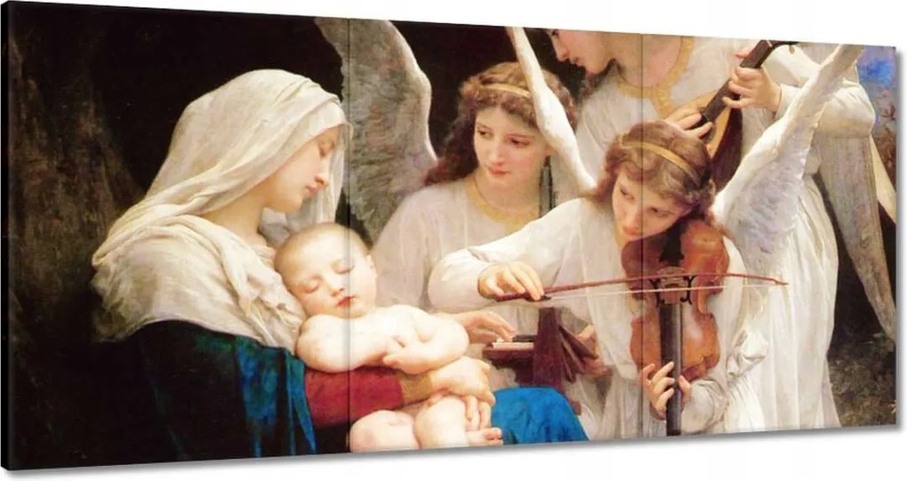 Vászonkép 60x30 Bouguereau Song of Angels