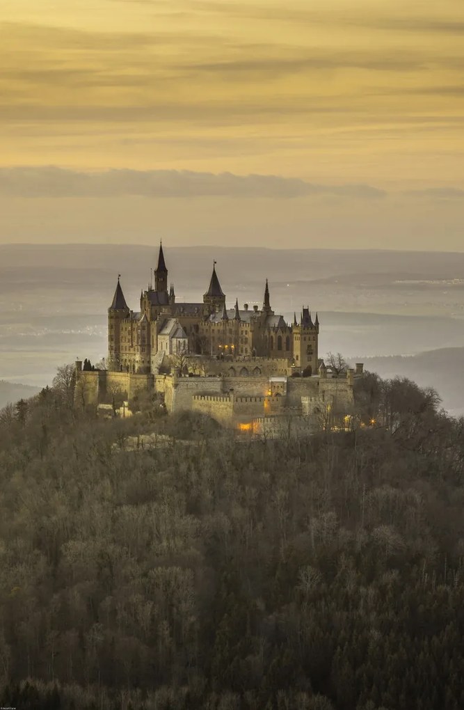 Poszter 53x81cm Hohenzollern kastély, Assaf Frank