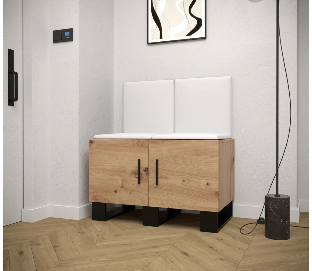 Előszobabútor Amanda 19 (artisan tölgy + fehér). 1086026