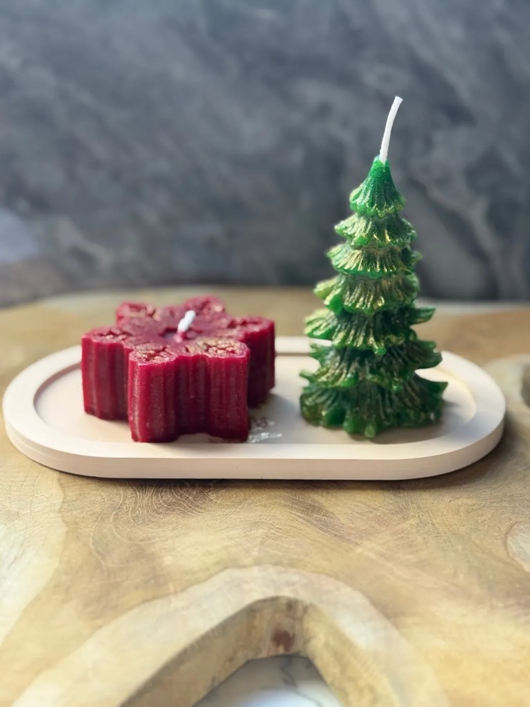 Christmas karácsonyi gyertyaszett, 5×5 cm – Set8