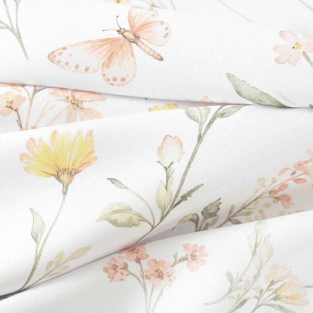 Goldea kör alakú teflonos terítő - pillangós kert Ø 160 cm