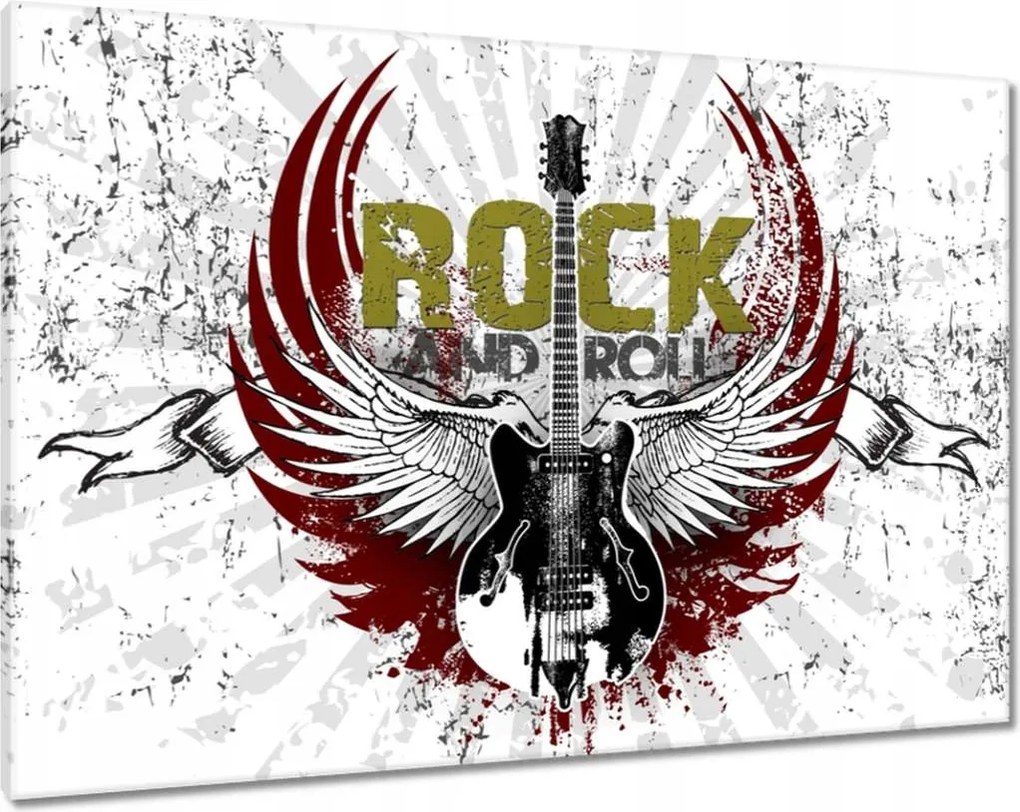 Festmények 100x70 Rock And Roll Gitár