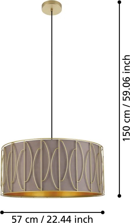 EGLO 390206 COROJAL Ernyős Függesztett LámpaE27 IP20