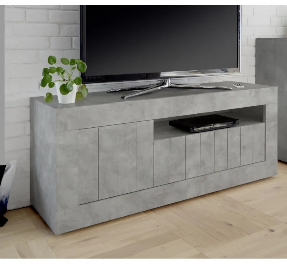URBINO Beton TV szekrény 3 ajtós 138cm