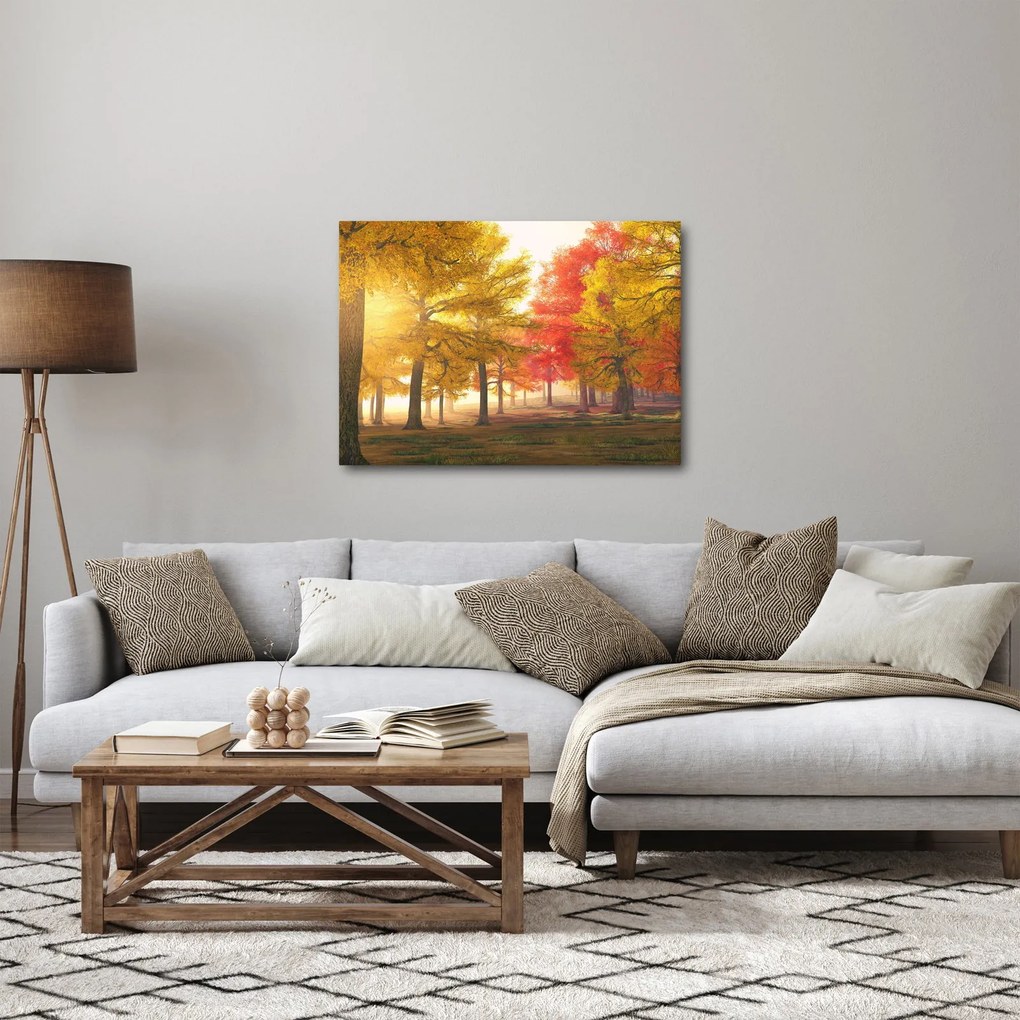 Őszi fák képe (70x50 cm)